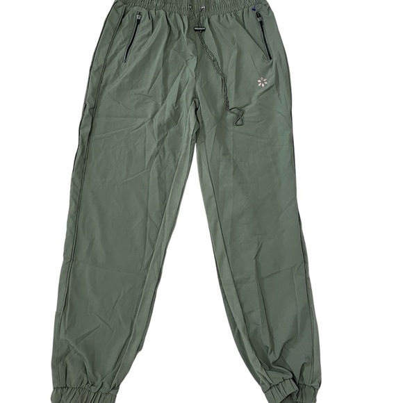 Nine West Olive Green Jogger Pants - Lightweight Active Trousers Medium - Picture 6 of 7